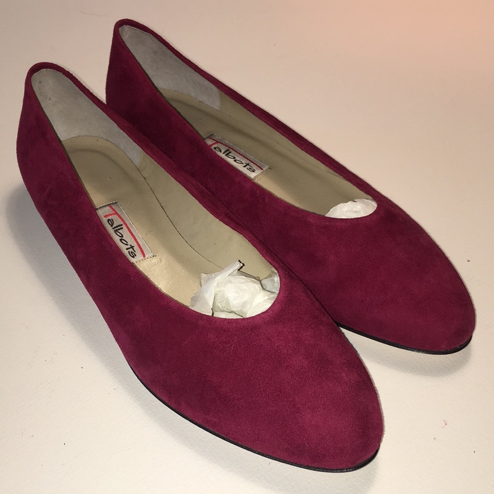 Talbots Suede Flats NIB